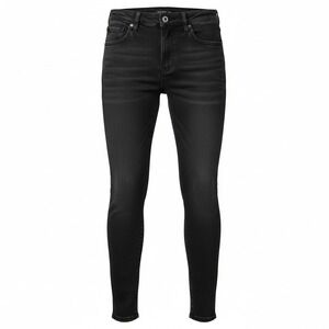 Articles of Society Heather Distressed‎ Skinny Jeans Black Raw Hem Size 27 Denim